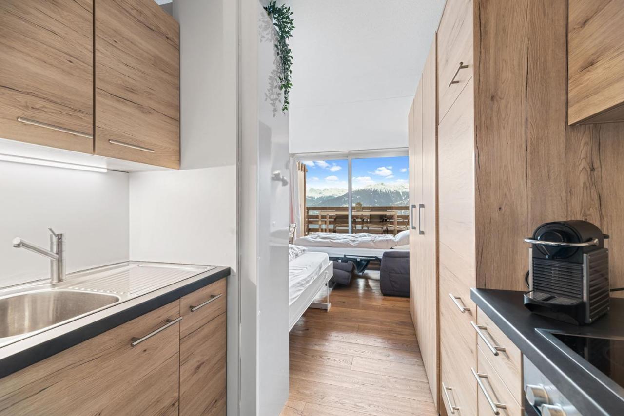 Chaleureux Studio A Anzere, Accessible A Ski, Proche De Tout Buitenkant foto